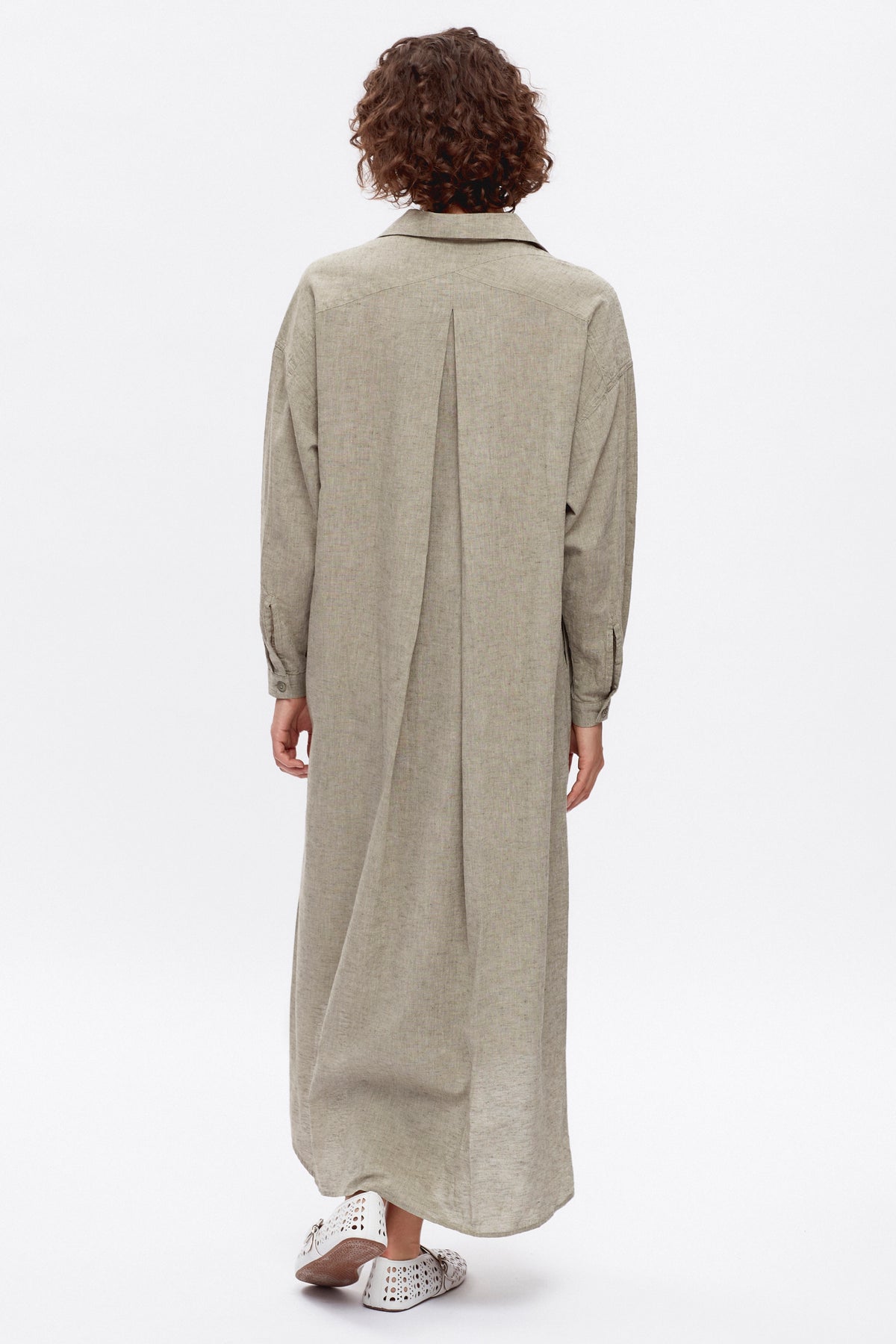 Women's Nawal Dress in Dusty Olive