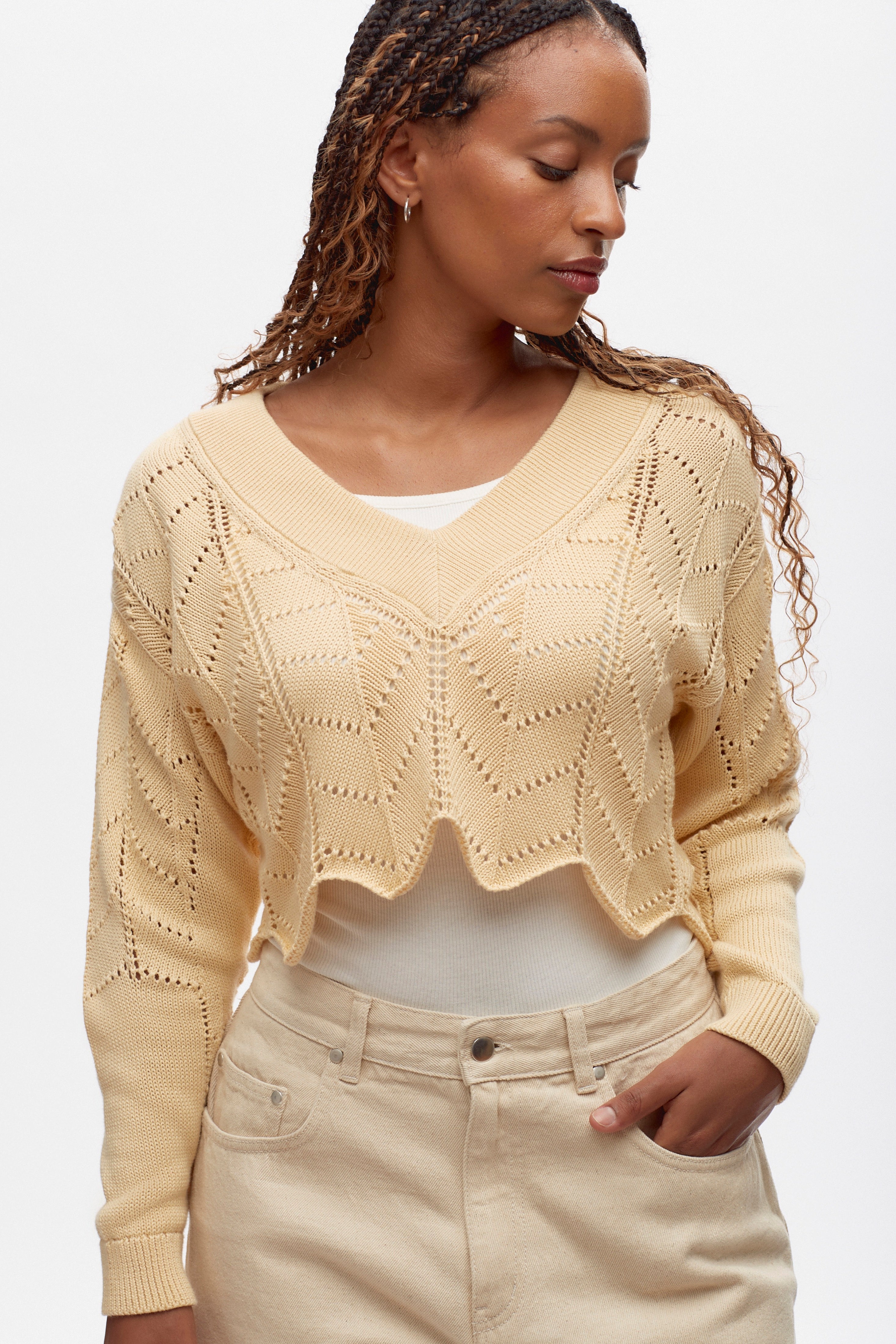 Women's Omri Sweater in Butter