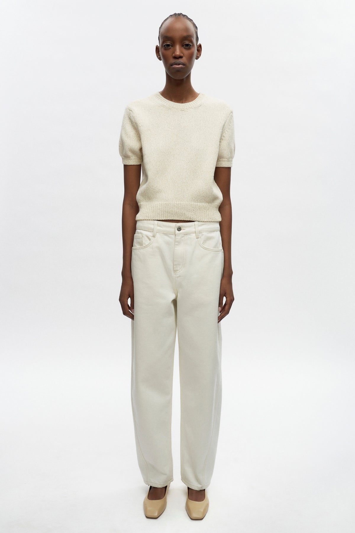 Women's Orman Knit Crew in Natural Mix