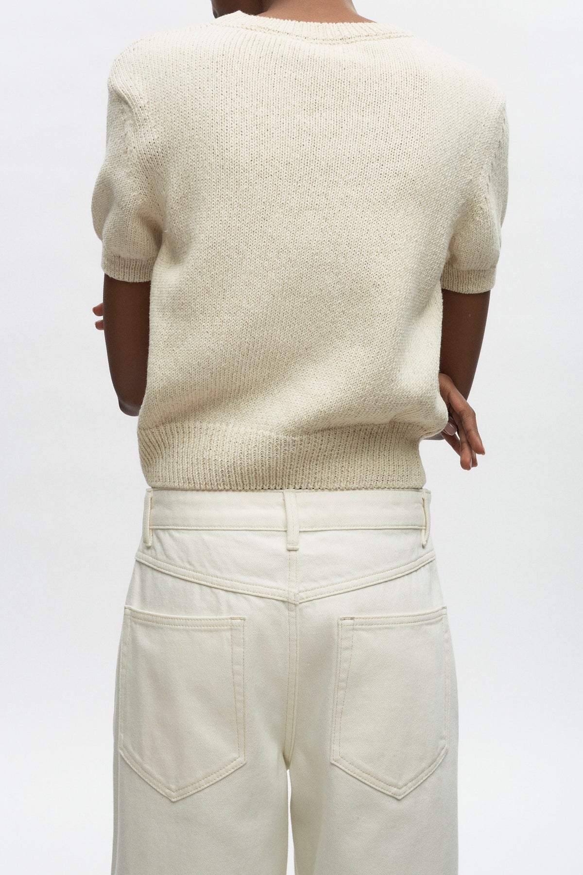 Women's Orman Knit Crew in Natural Mix
