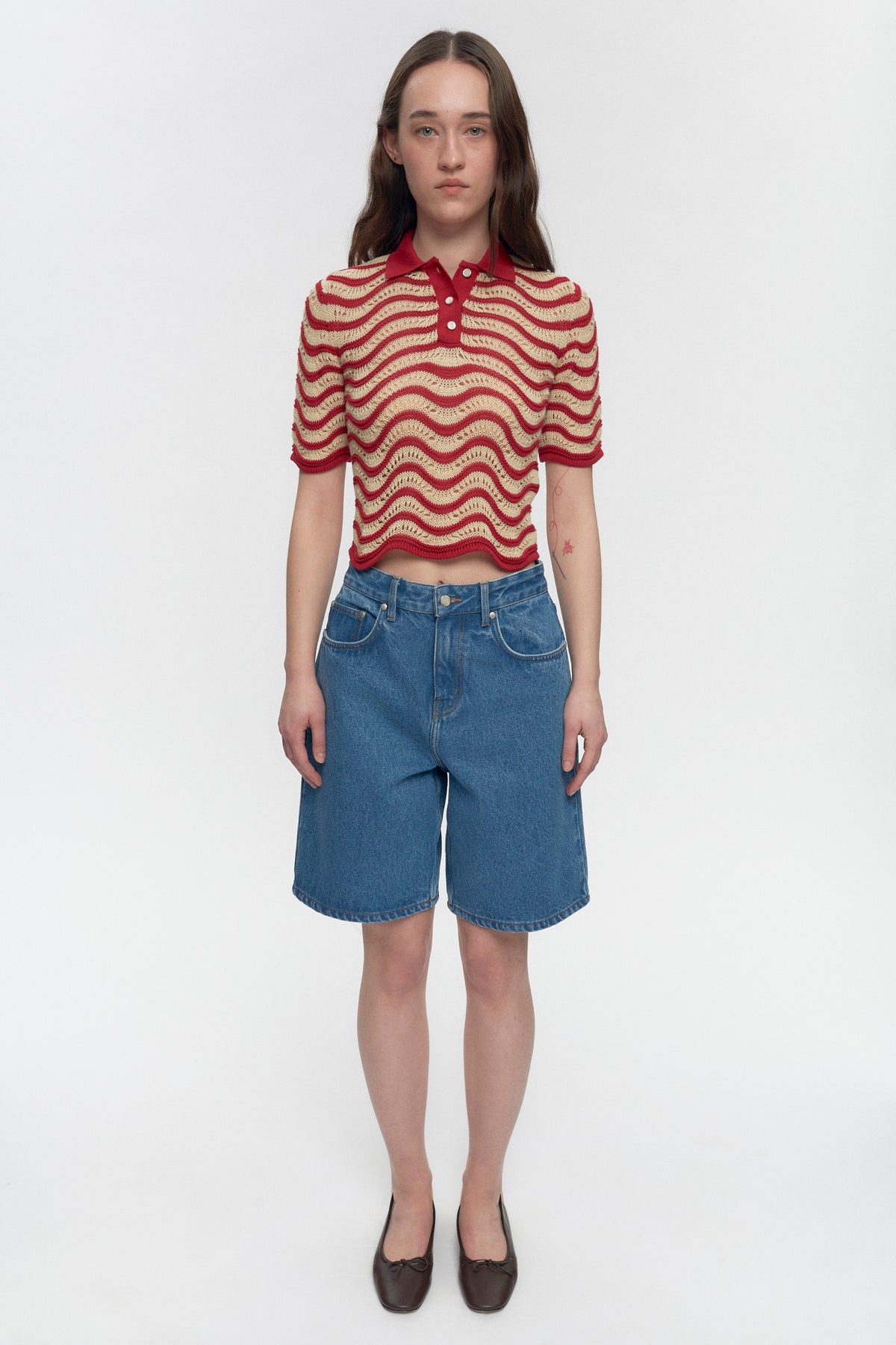 Women's Sabah Polo in Jester Red/Natural