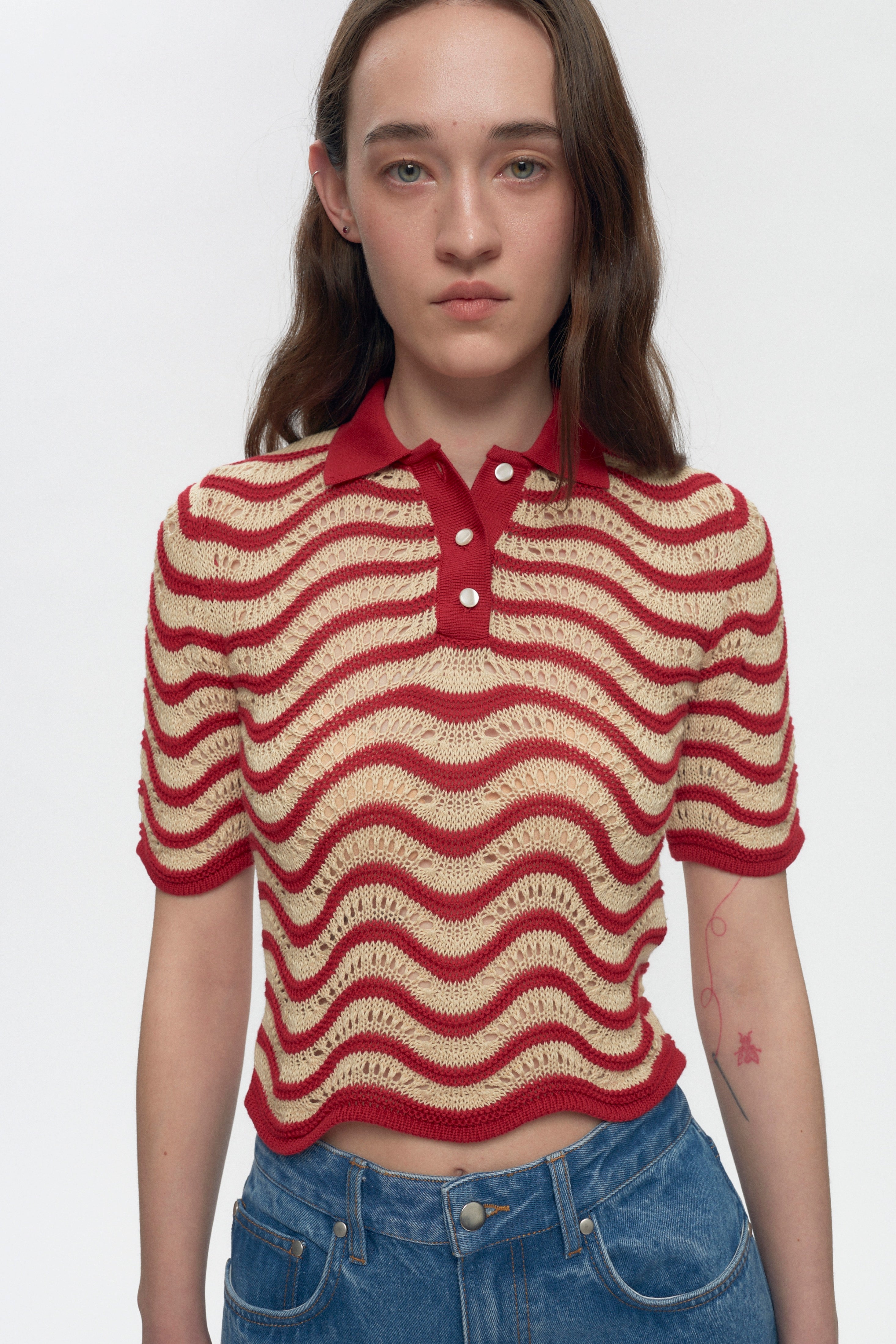 Polo Sabah pour femmes en jester Red/Natural