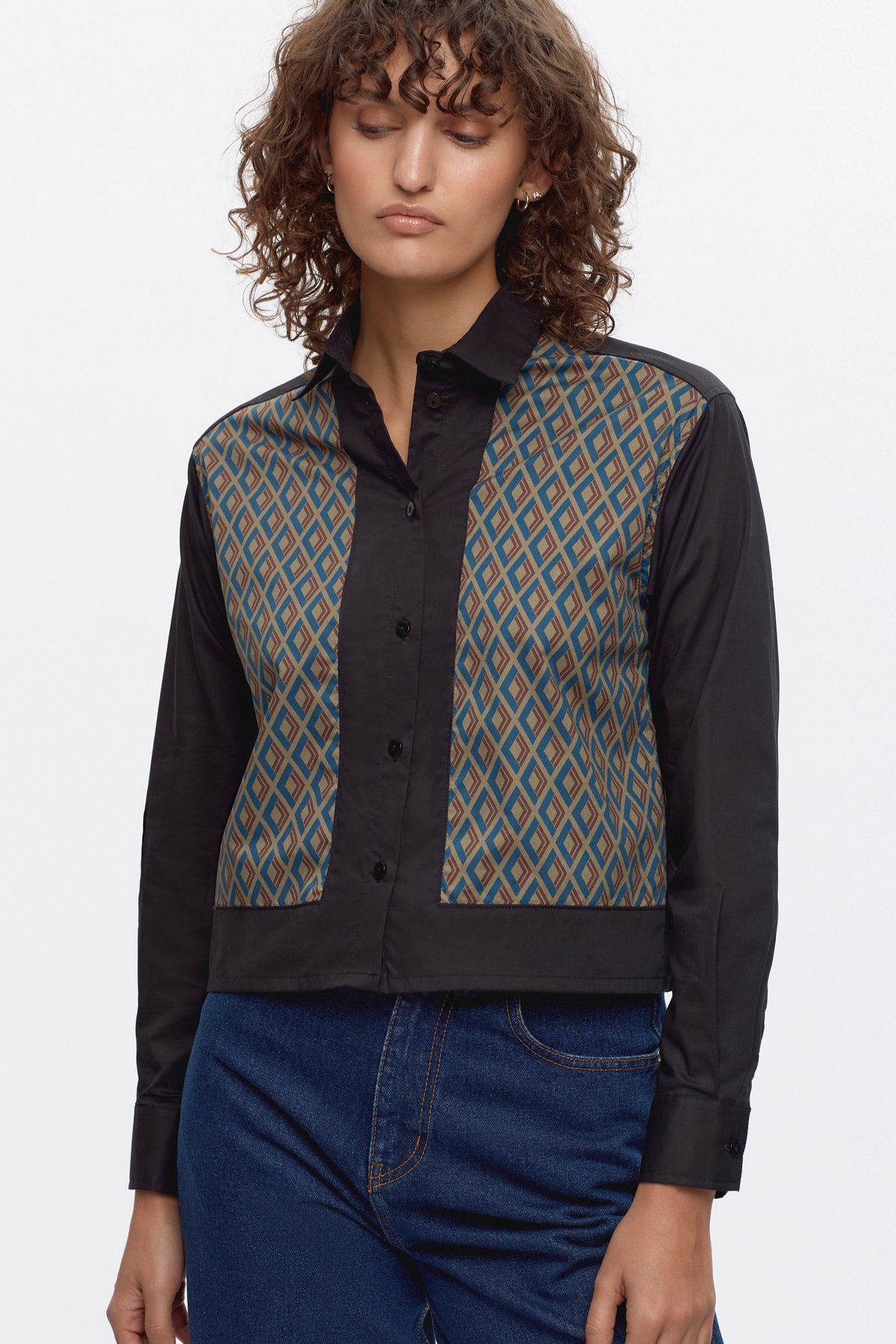 Chemise Soad pour femme en beluga/Black