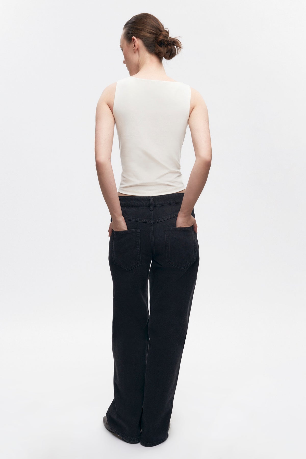Women's Taba Denim in Washed Black