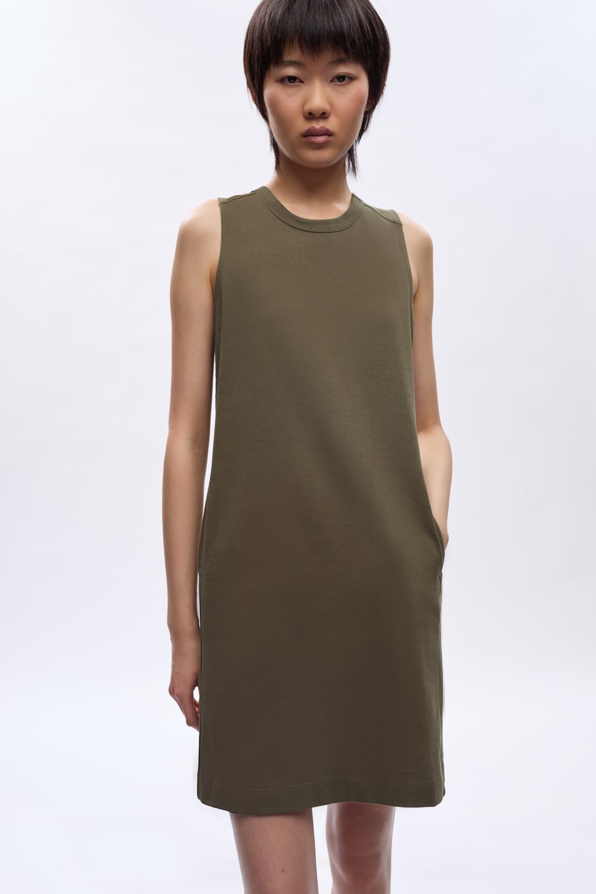 Women's Tank Dress in Olive
