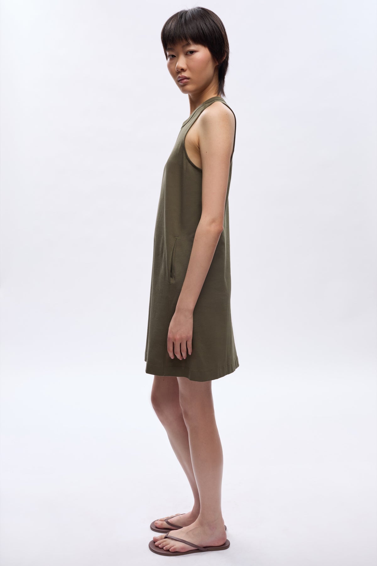 Women's Tank Dress in Olive