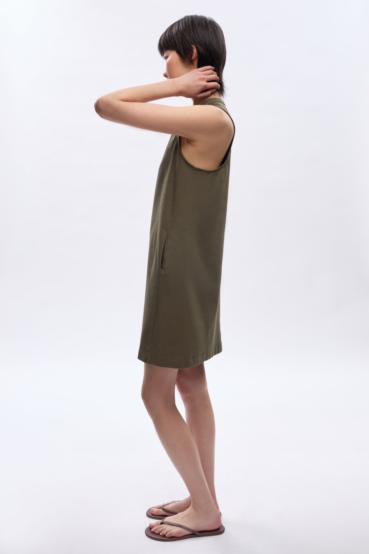 Women's Tank Dress in Olive