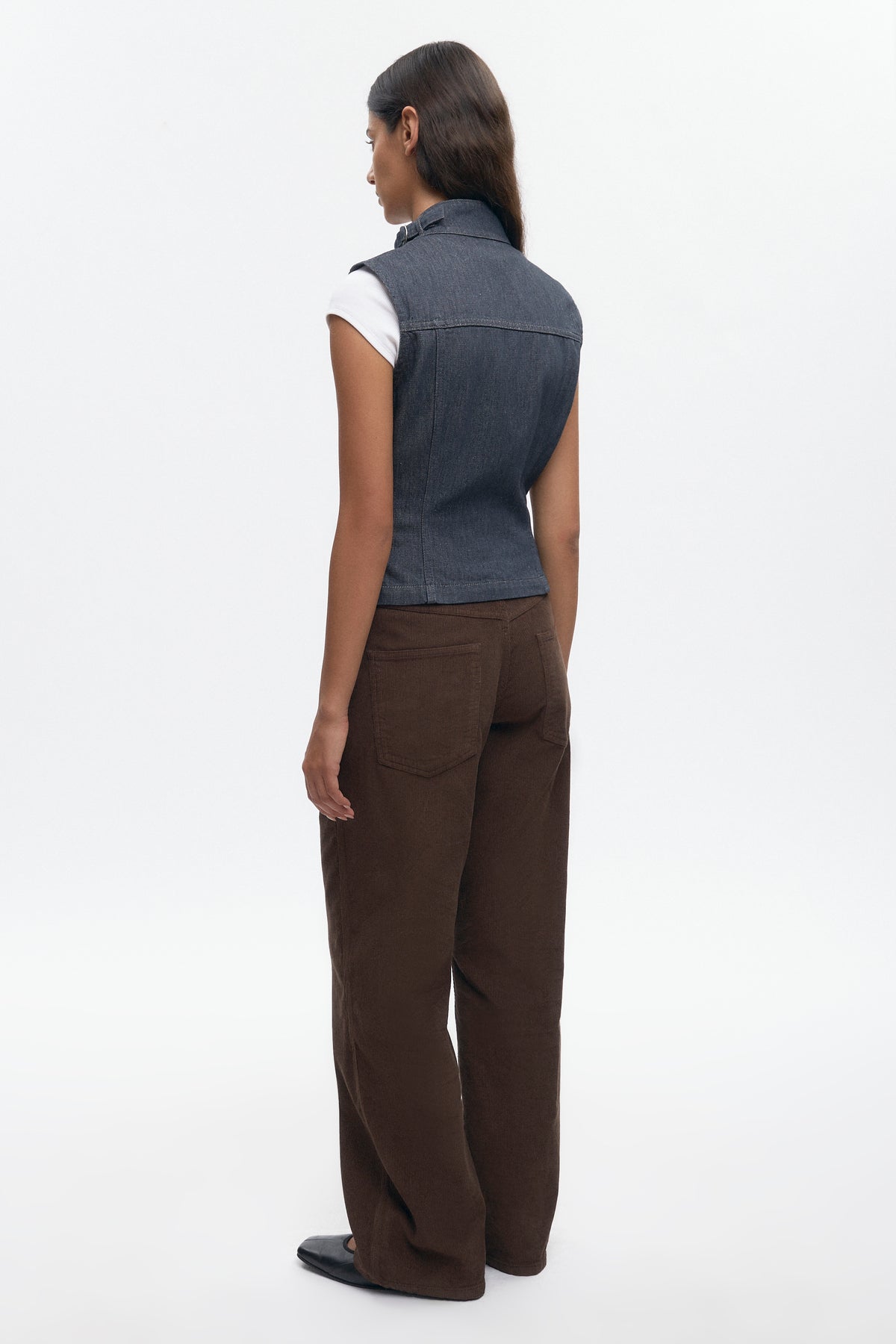 Women's Utility Vest in Grey