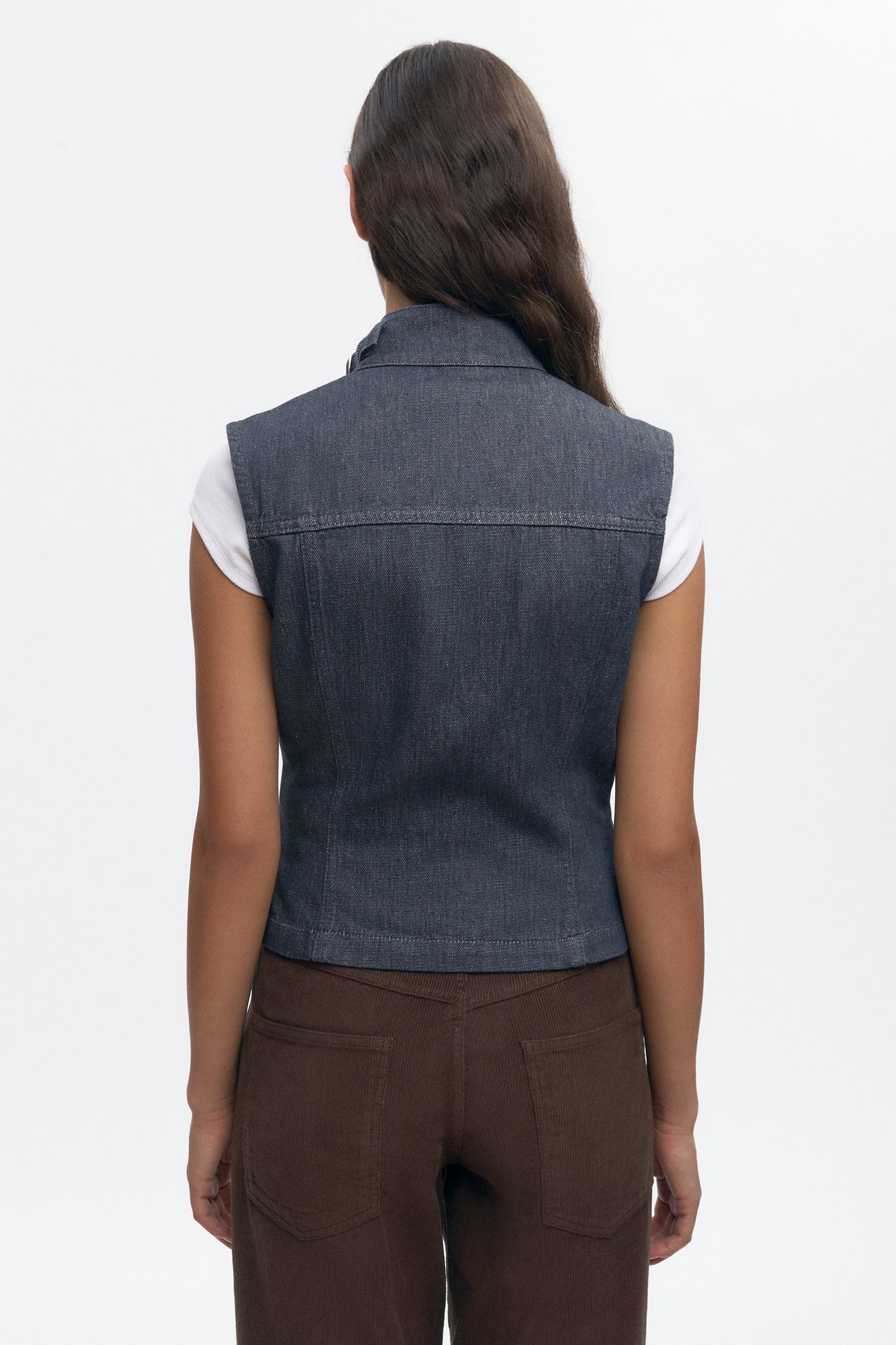 Women's Utility Vest in Grey