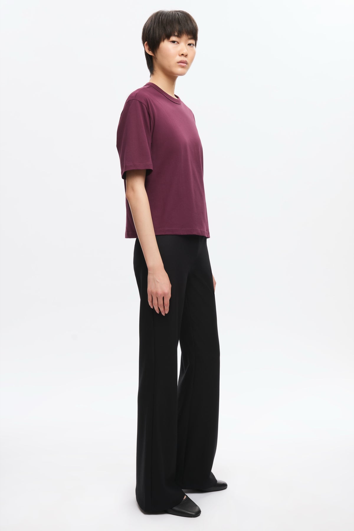 Women's Easy Crew in Plum