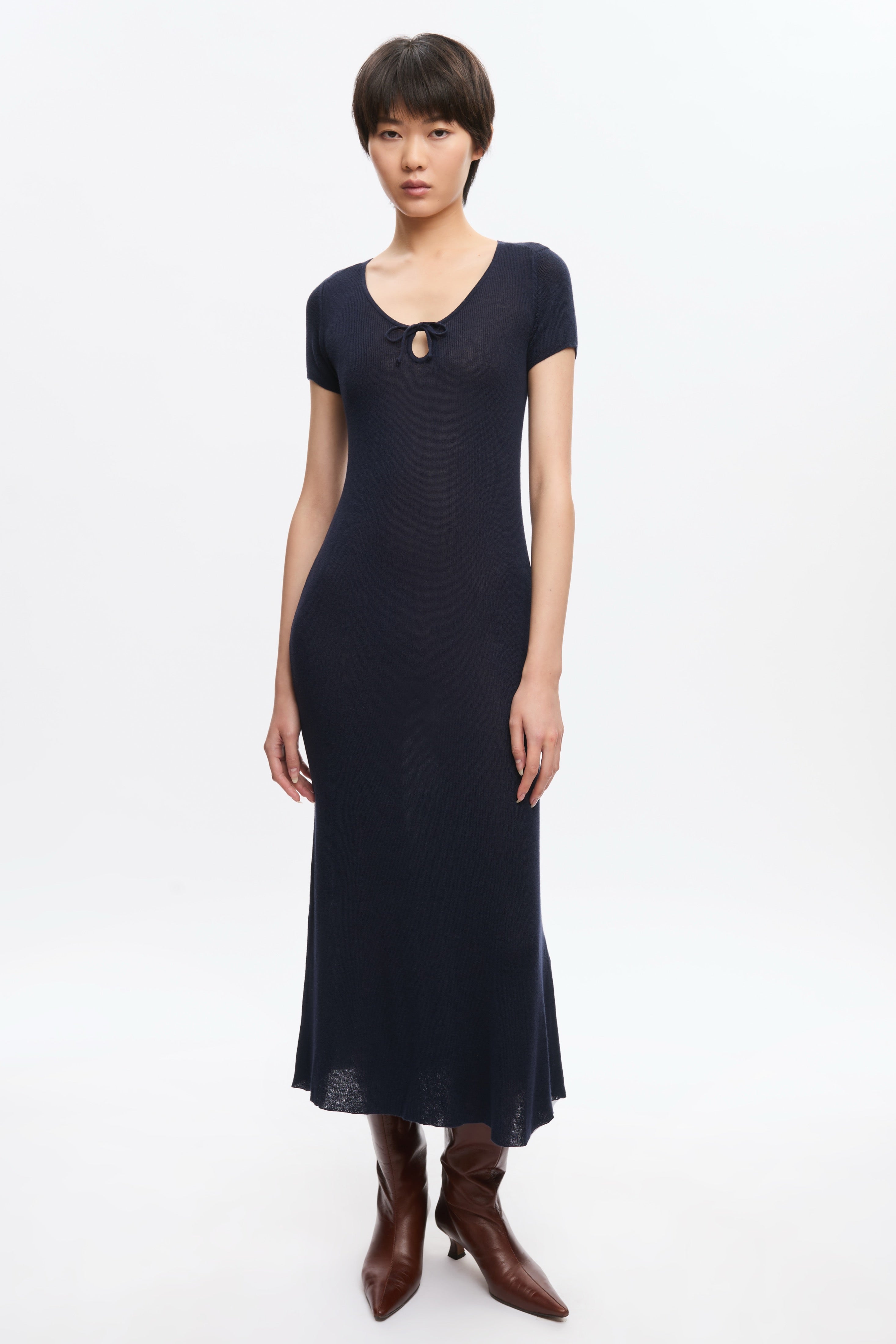 Robe en tricot Iris pour femme en midnight