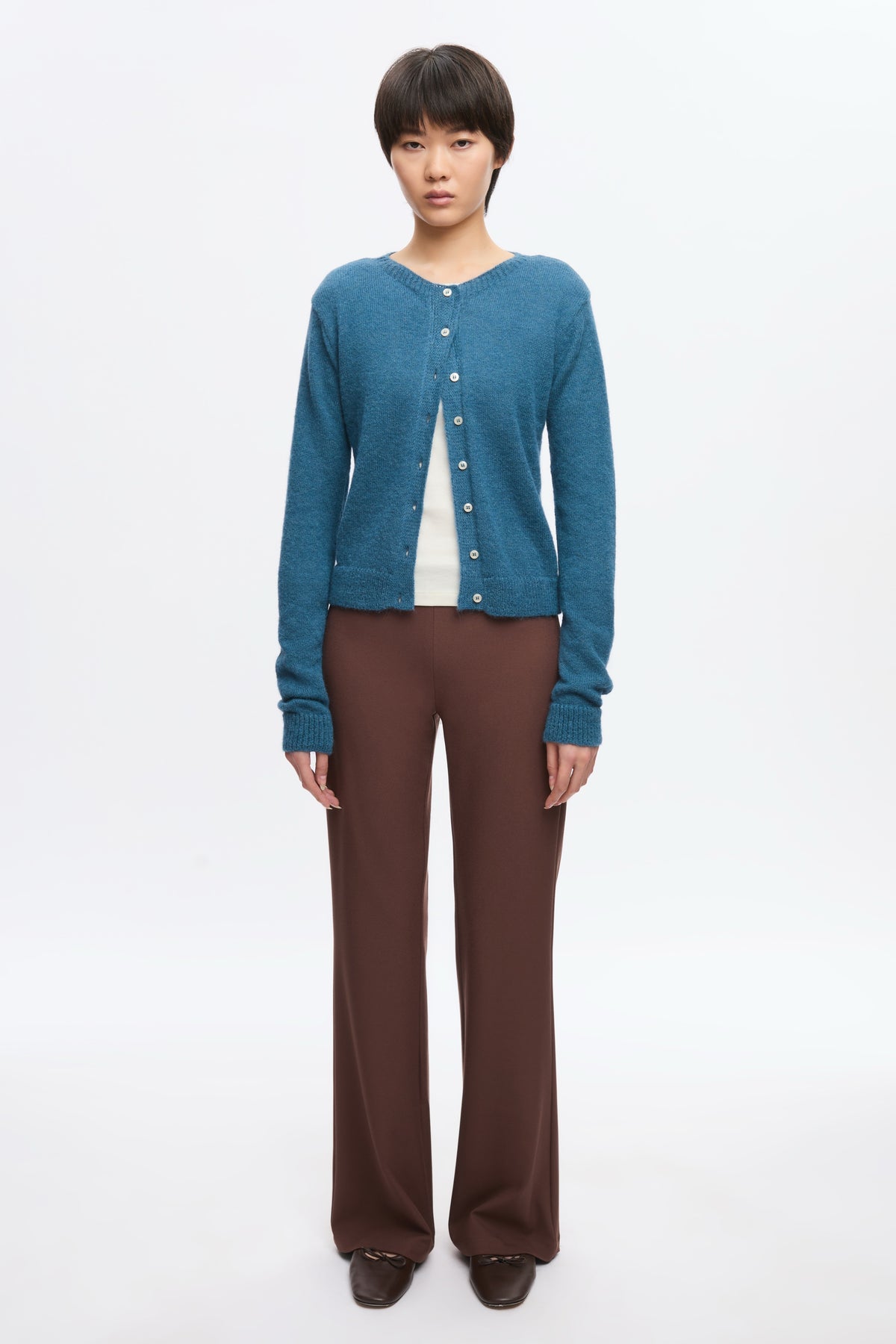 Cardigan Noor Fuzzy pour femme en delta