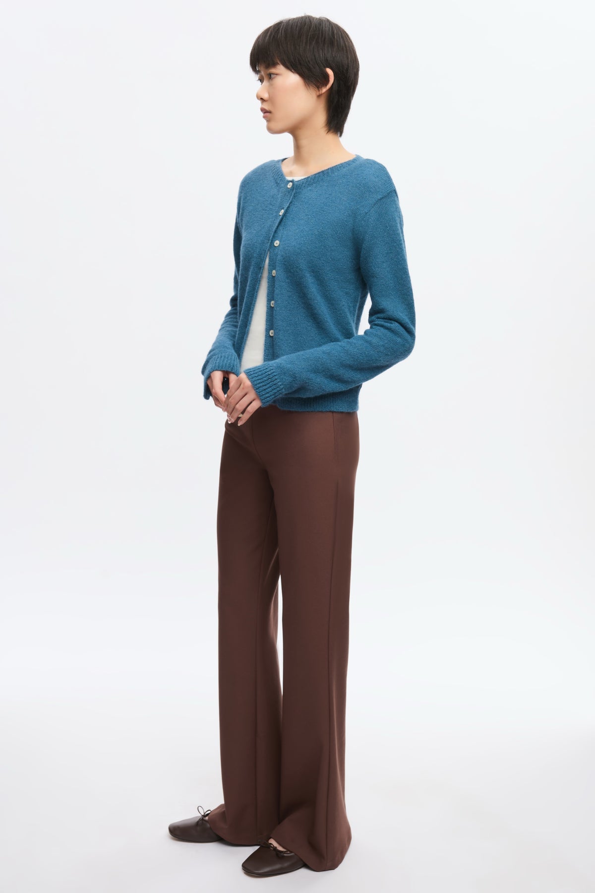 Cardigan Noor Fuzzy pour femme en delta