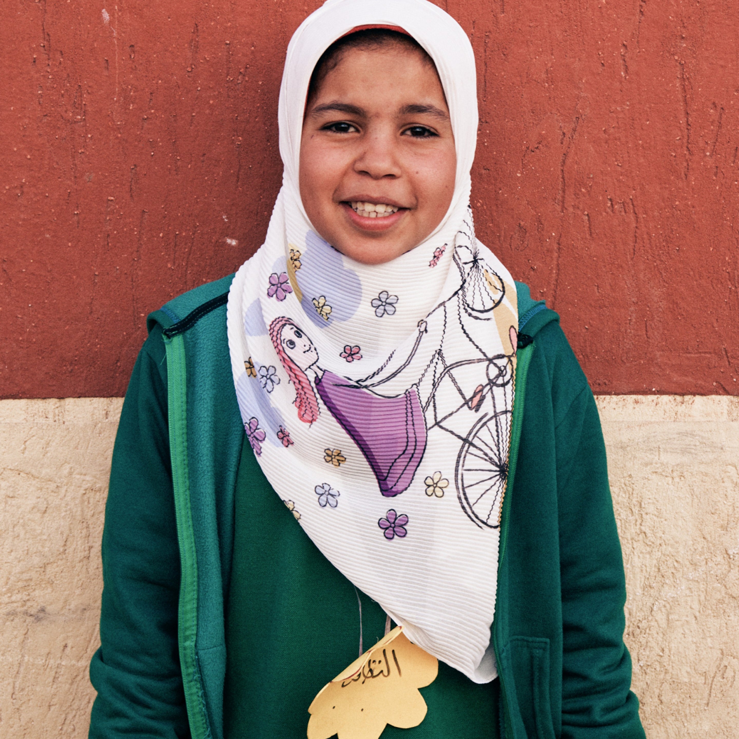 Injy, 12 years old. Student at our first school in Arab El Gezira.